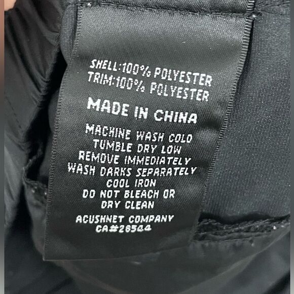 FootJoy FJ Golf Pullover Black Red Windbreaker V-Neck Men's Size LARGE - Picture 5 of 5